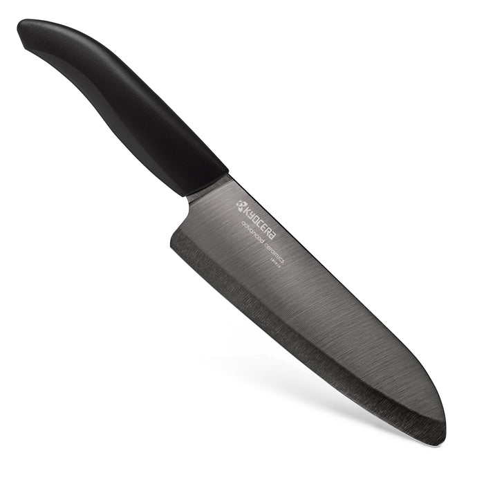 Kyocera Revolution 6" Chef's Santoku Knife Black Blade