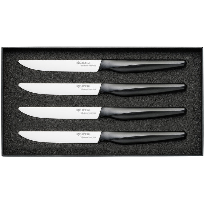 Kyocera 4pc Micro Serrated Ceramic Steak Knife Set