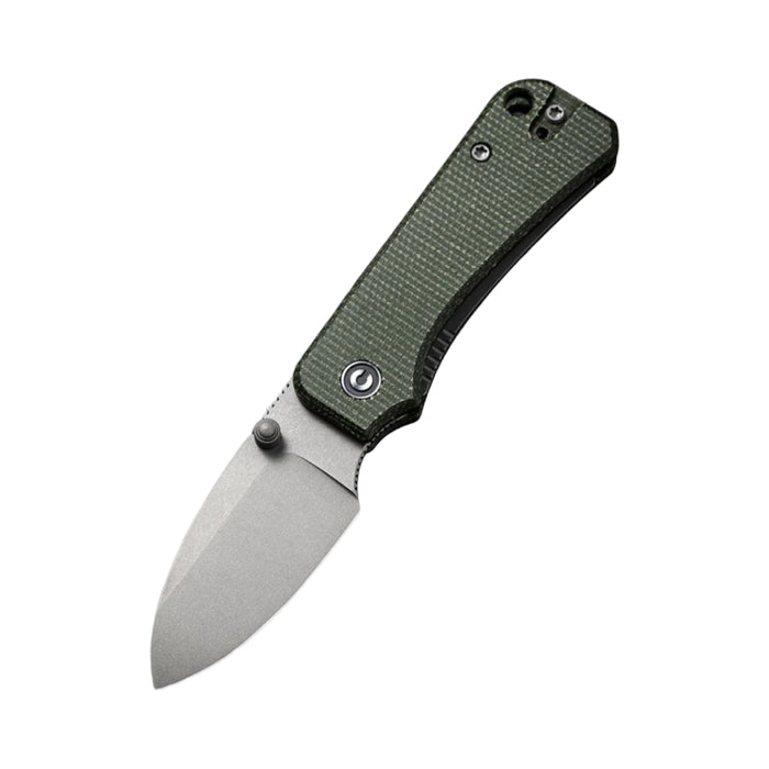 Civivi C19068SB-1 - Baby Banter Green Micarta Thumb Stud Knife