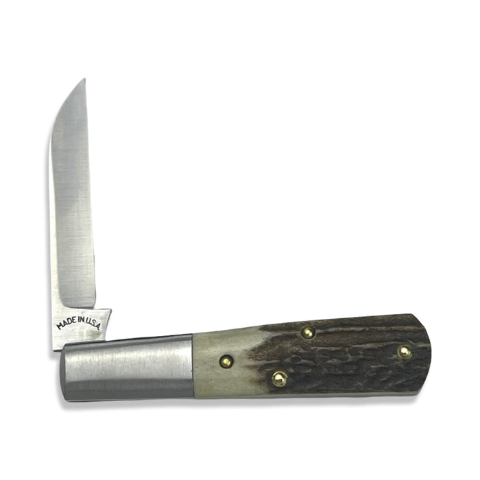 New York Knife Co. Barlow Stag Hollow Ground Wharncliffe
