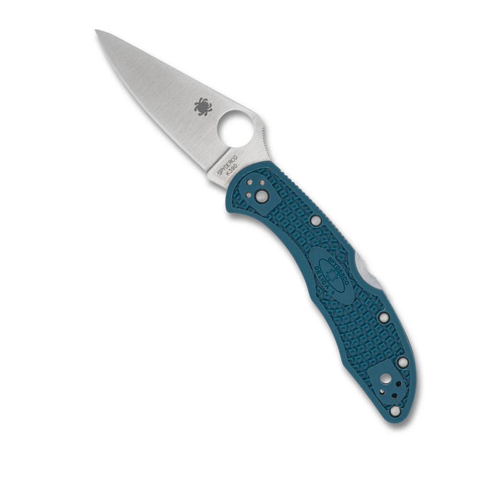 Spyderco C11FPK390 - Delica 4 Lightweight Blue K390 Plainedge