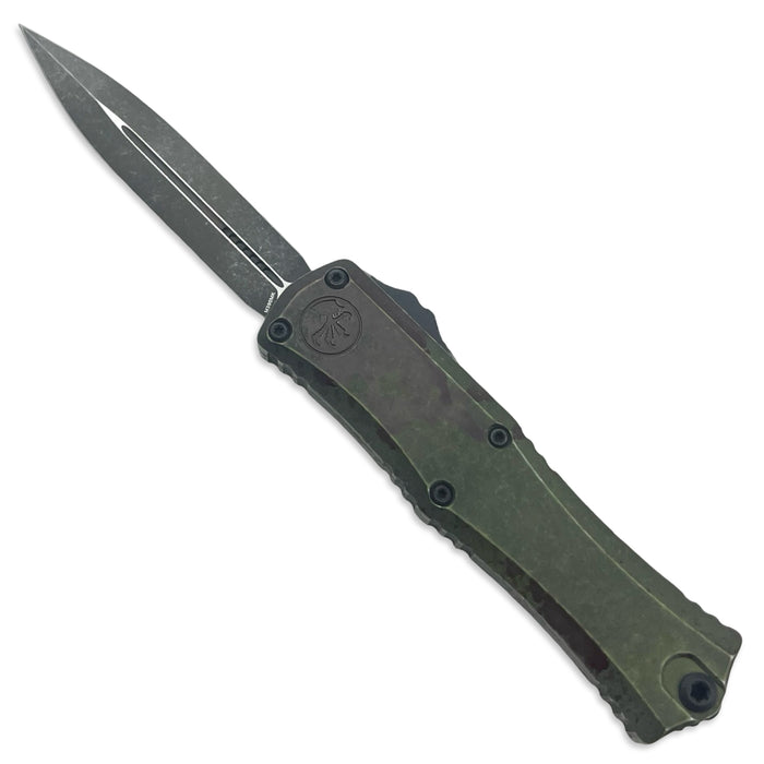 Microtech 1702M-1OBDS - Hera II Mini D/E Outbreak Signature Series Deep Engraved Standard