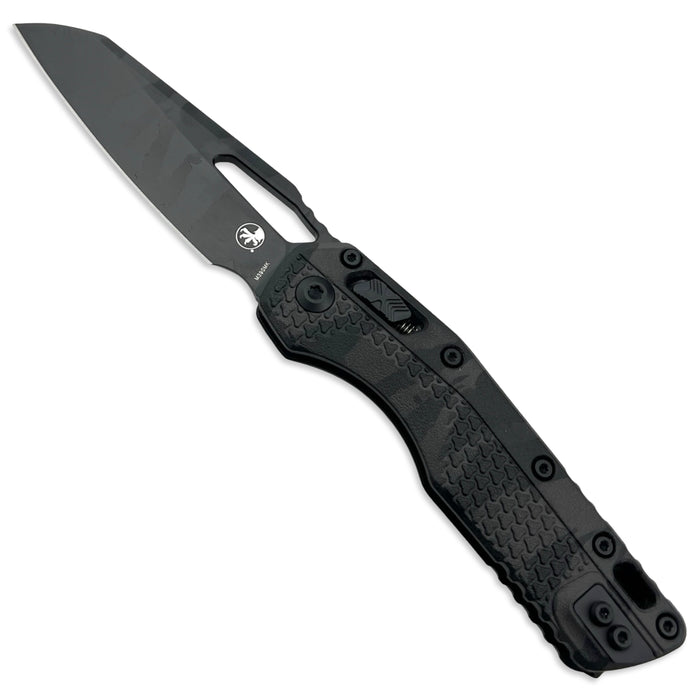 Microtech 210T-1-PMMTC-X8Z4 - MSI S/E Tri-Grip Polymer Midnight Tiger Camo Standard Black Hardware