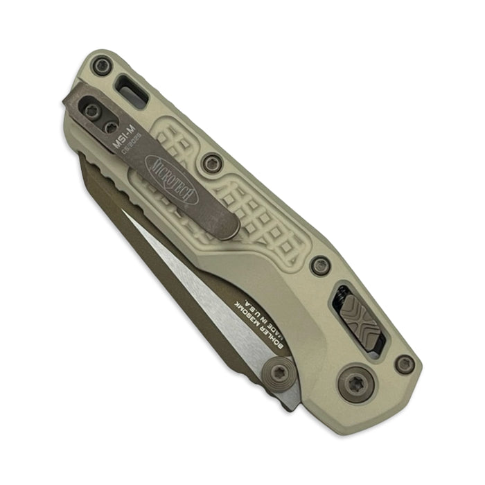 Microtech 210M-1FRCG-C19Z23 - MSI Mini S/E Frag Champagne Gold Standard