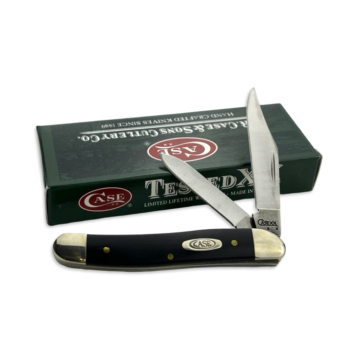 Vintage Case XX 00220 - Black Synthetic Smooth Texas Jack (22087 SS) - Year 2008