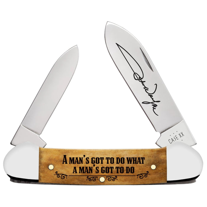 Case 10717 - John Wayne Antique Bone Smooth Canoe (62131 SS)