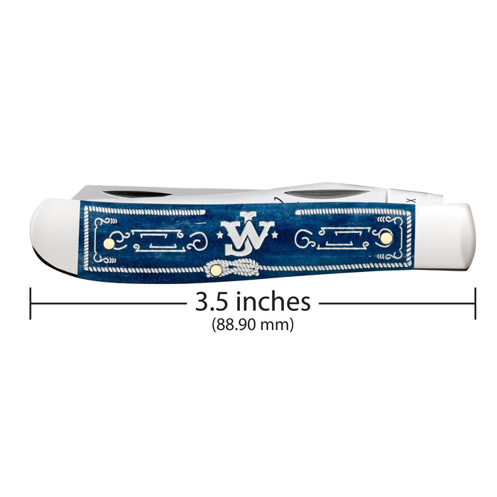 Case 10720 - John Wayne Navy Blue Bone Smooth Mini Trapper (6207 SS)