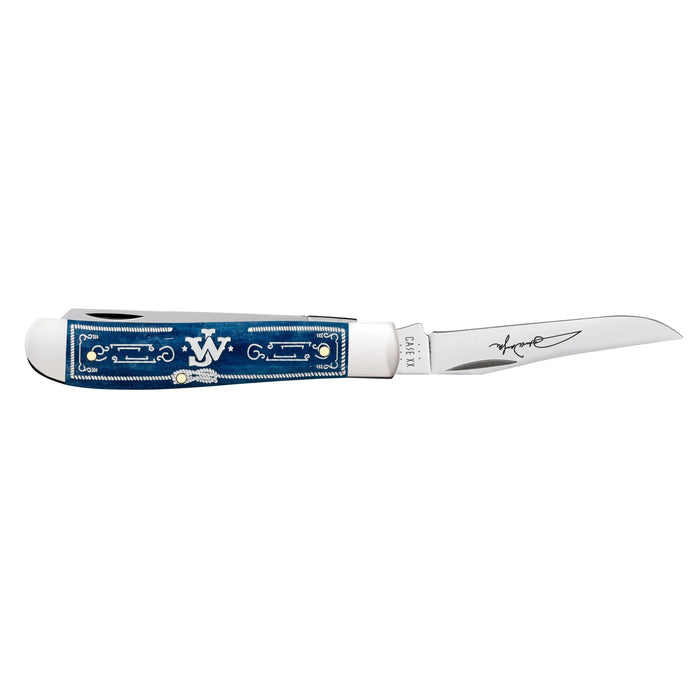 Case 10720 - John Wayne Navy Blue Bone Smooth Mini Trapper (6207 SS)