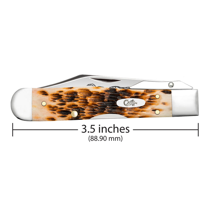 Case 10812 - Amber Bone Peach Seed Jig Cheetah Cub (611 1/2L SS)