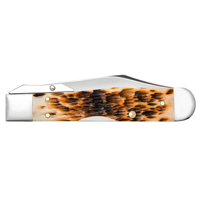 Case 10812 - Amber Bone Peach Seed Jig Cheetah Cub (611 1/2L SS)