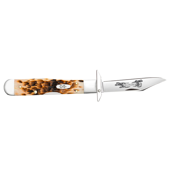 Case 10812 - Amber Bone Peach Seed Jig Cheetah Cub (611 1/2L SS)