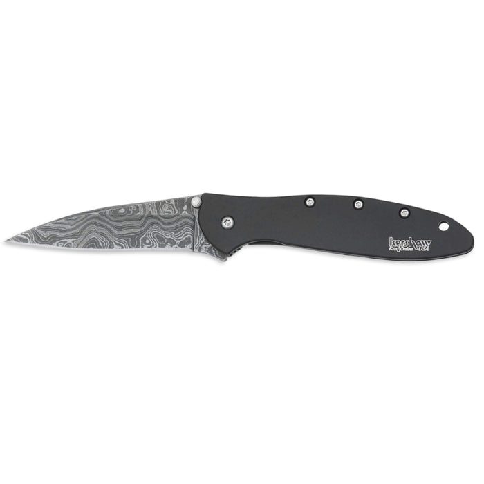 Kershaw Carbon Fiber Damascus Leek