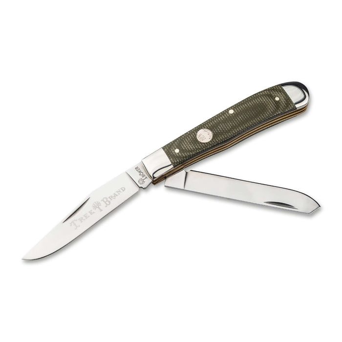 Boker Traditional Series 2.0 Canvas Micarta Green Trapper