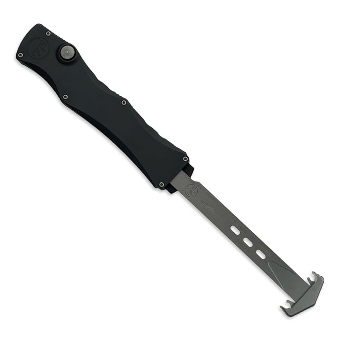 Microtech 1150-10MS1 - Halo IV Clip Point Marfione Select Stonewash Finish Hardcoat Anodized Alloy Double Vapor Blast Stainless