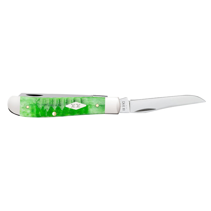Case 11441 - Bright Green Bone Gator Jig Mini Trapper (6207 SS)