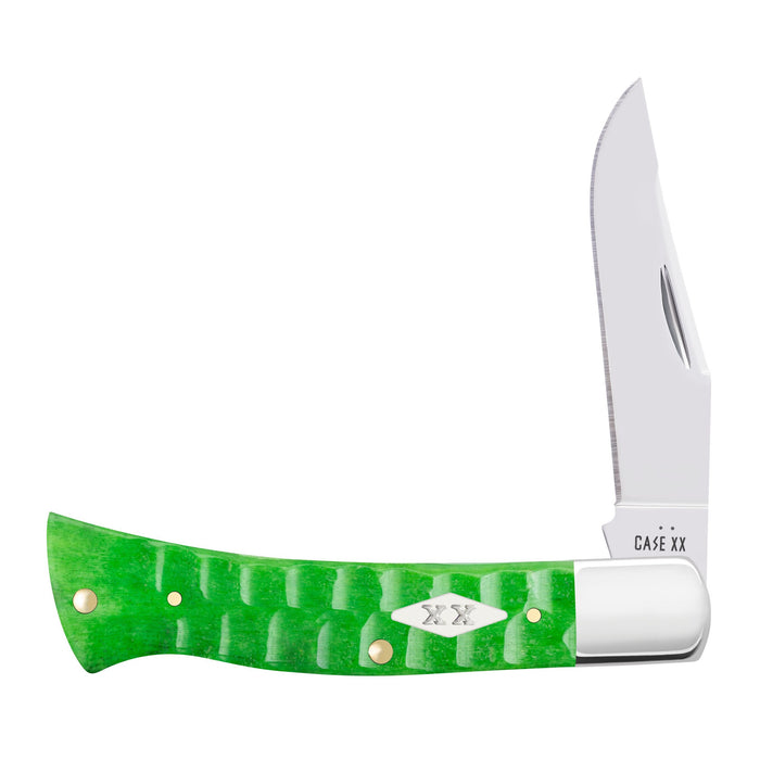 Case 11445 - Bright Green Bone Gator Jig Case Axe Handle (BR61135 SS)