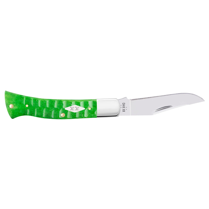 Case 11445 - Bright Green Bone Gator Jig Case Axe Handle (BR61135 SS)
