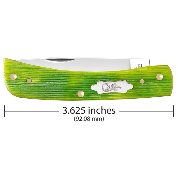 Case 61044 - Lime Green Bone Barnboard Jig Sod Buster Jr. (6137 SS)