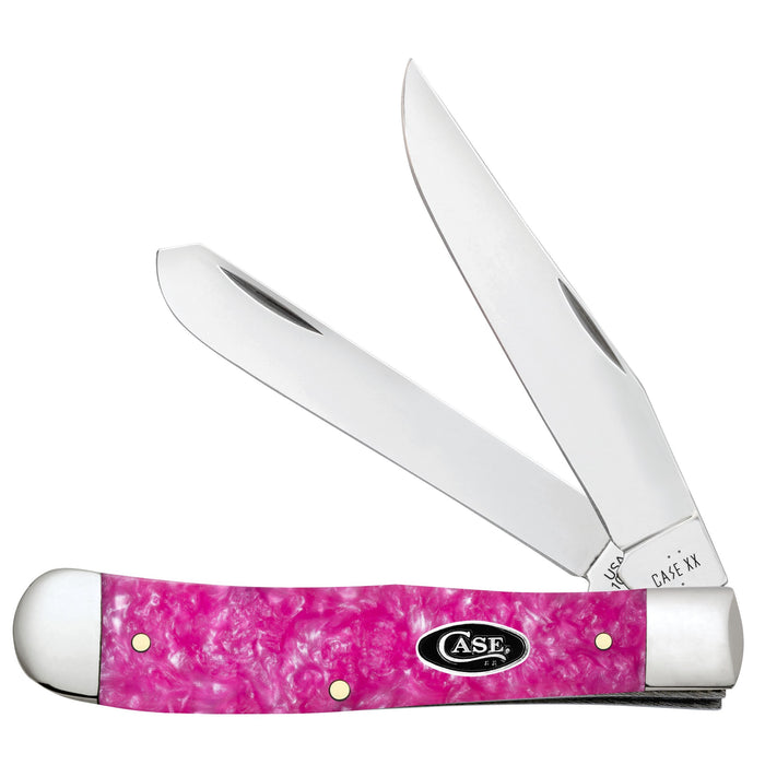 Case 16160 - Pink Crackle Kirinite Smooth Trapper (10254 SS)