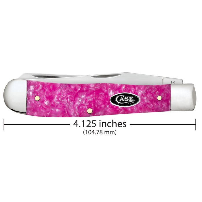 Case 16160 - Pink Crackle Kirinite Smooth Trapper (10254 SS)