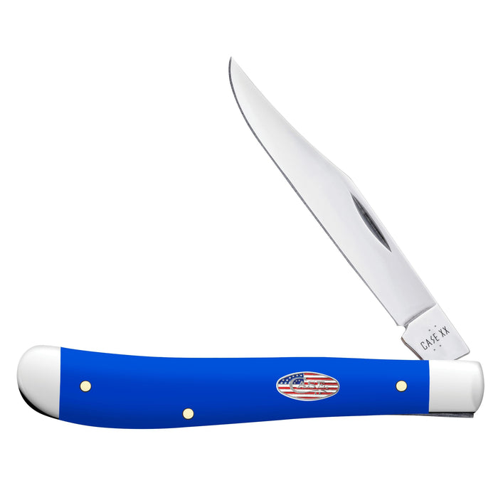 Case 16403 - Royal Blue Synthetic Smooth Slimline Trapper (41048 SS)