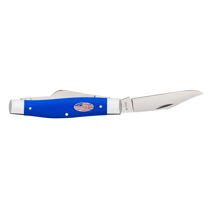Case 16405 - Royal Blue Synthetic Smooth Large Stockman (4375 SS)