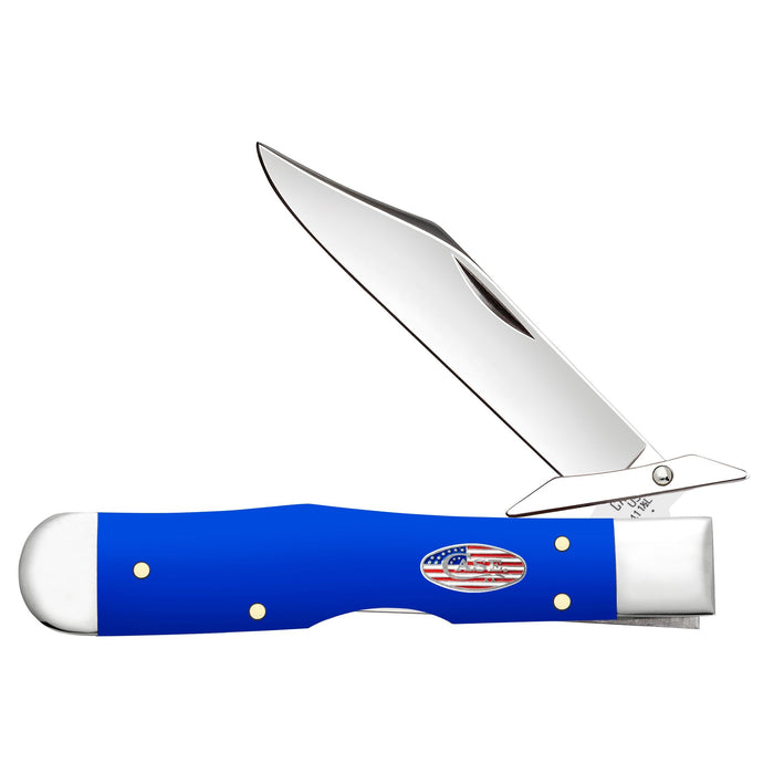 Case 16406 - Royal Blue Synthetic Smooth Cheetah Cub (411 1/2L SS)