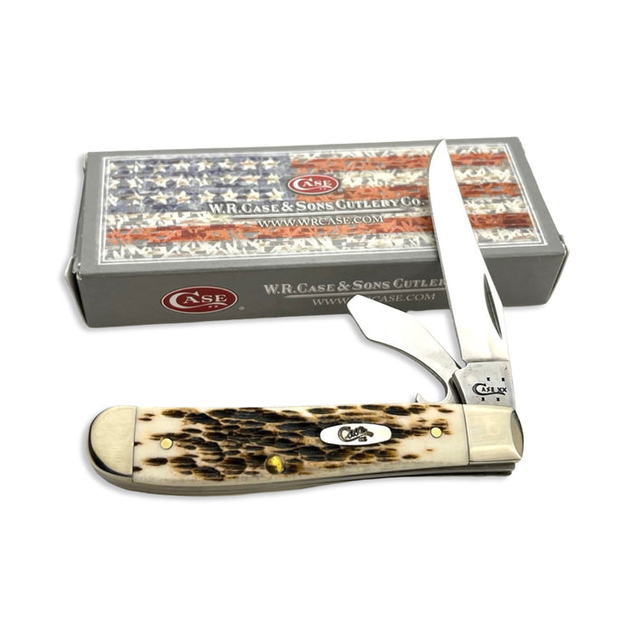 Vintage Case XX 03006 - Amber Peach Seed Jig Mini Trapper (6207 SS)