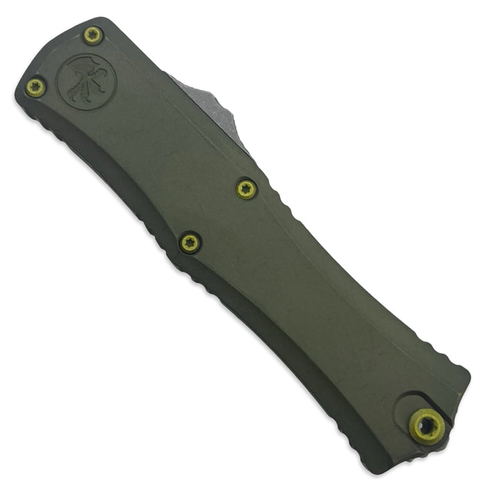 Microtech 1704M-10DGG-U25 - Hera II Mini T/E Distressed Grenade Green Apocalyptic Standard