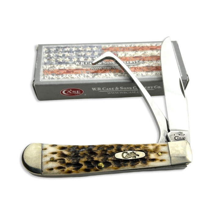 Vintage Case XX 00144 - Amber Bone Peach Seed Jig Equestrian (6254HP SS)