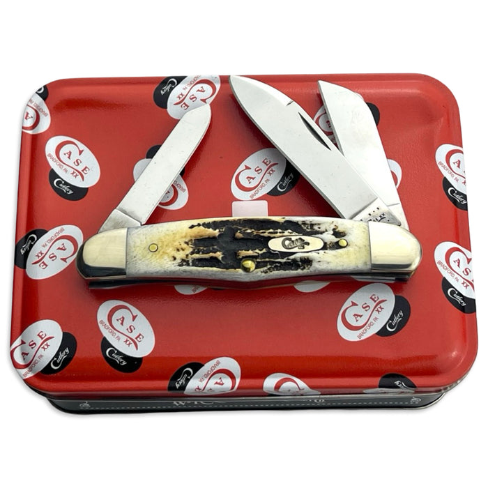 Vintage Case XX 05699 - 6.5 Bone Stag Humpback Stockman (6.53046 SS)