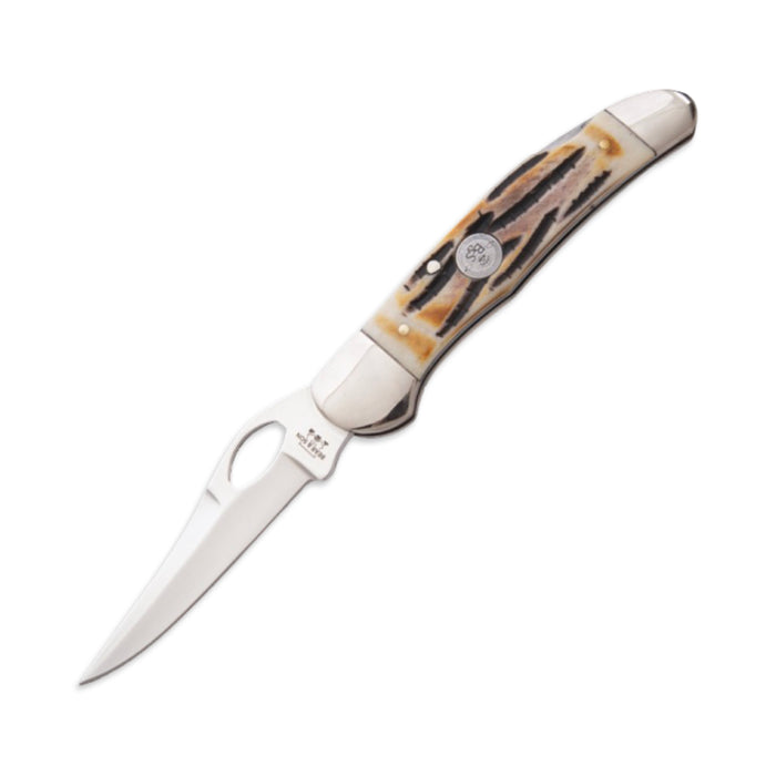 Bear & Son 5149L - Genuine India Stag Bone Locking Cowhand