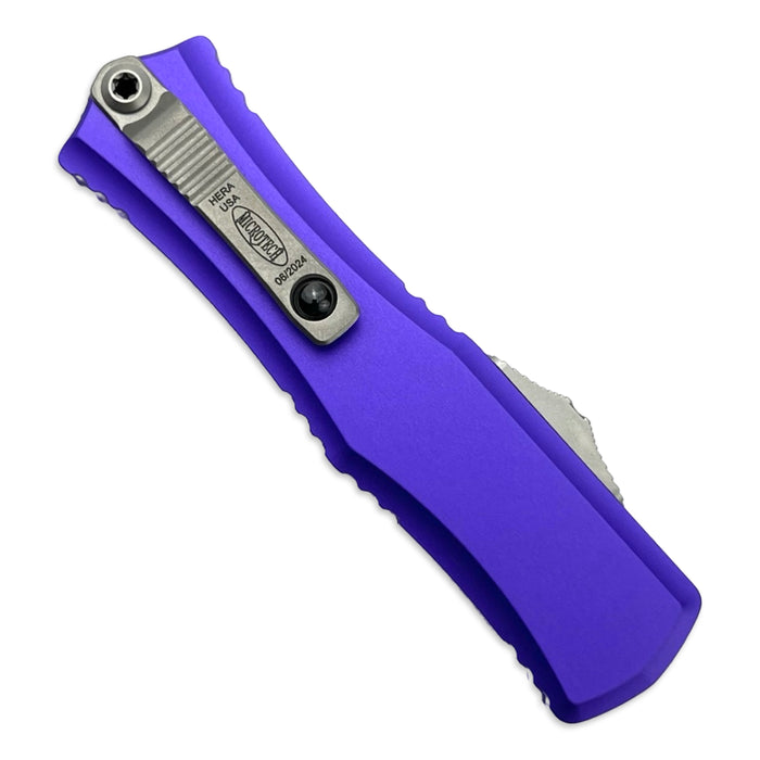 Microtech 1705M-10PU - Hera II Mini Recurve Purple Stonewash Standard