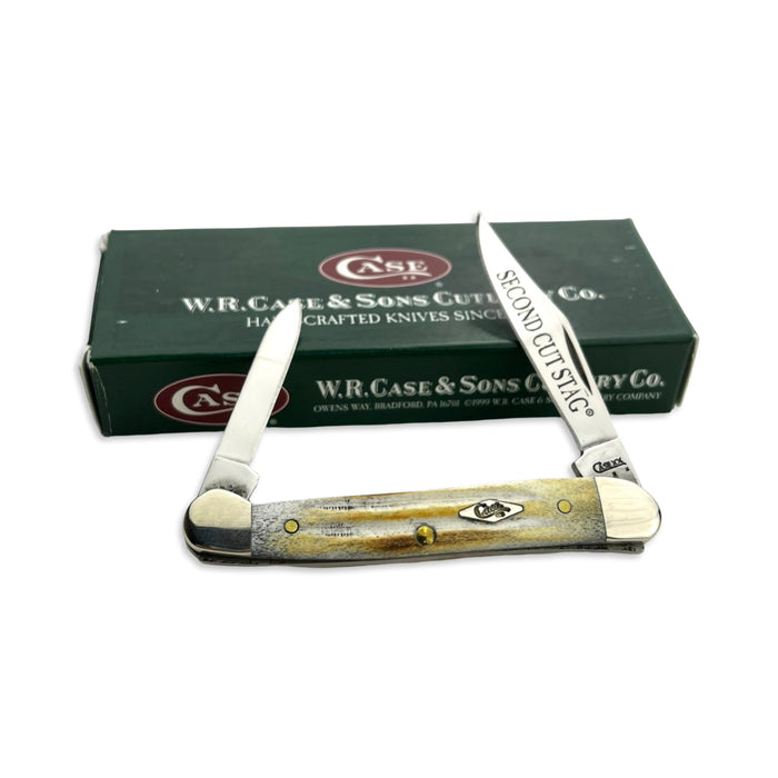 Vintage Case XX 00519 - Second Cut Burnt Stag Mini Copperhead (52109X SS)