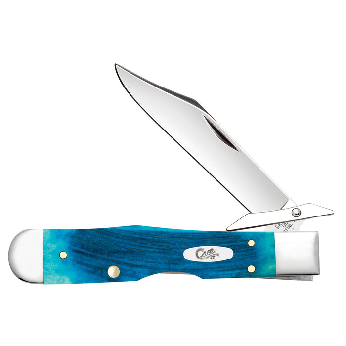 Case 25578 - Caribbean Blue Bone Sawcut Jig Cheetah Cub (611 1/2L SS)