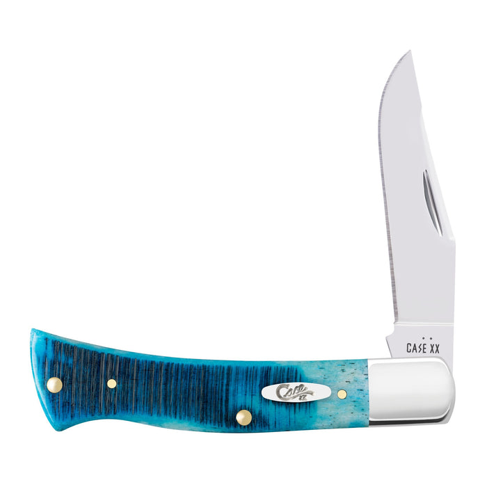 Case 25580 - Caribbean Blue Bone Sawcut Jig Case Axe Handle (BR61135 SS)