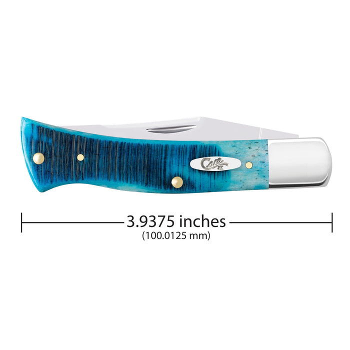 Case 25580 - Caribbean Blue Bone Sawcut Jig Case Axe Handle (BR61135 SS)