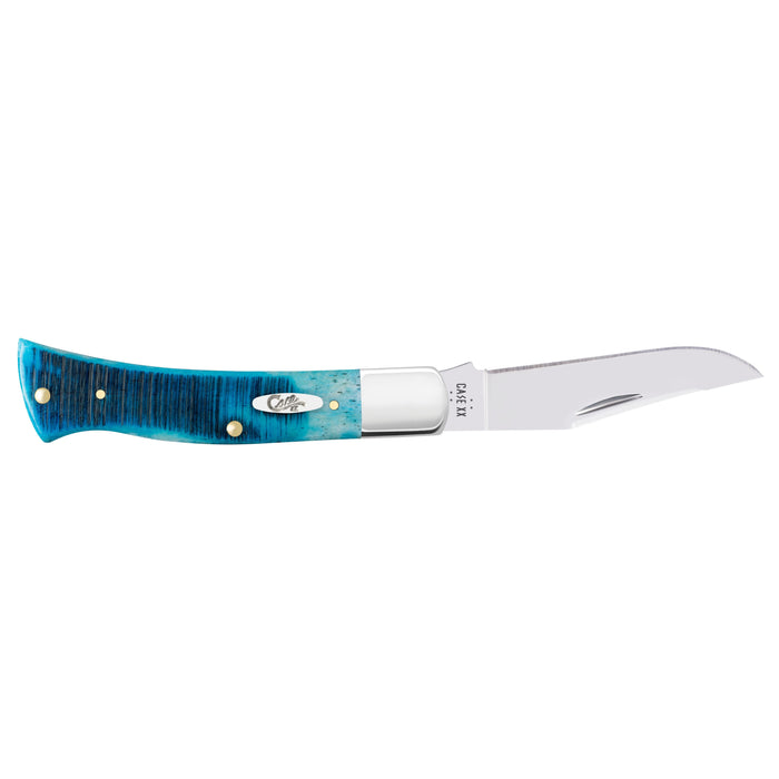 Case 25580 - Caribbean Blue Bone Sawcut Jig Case Axe Handle (BR61135 SS)