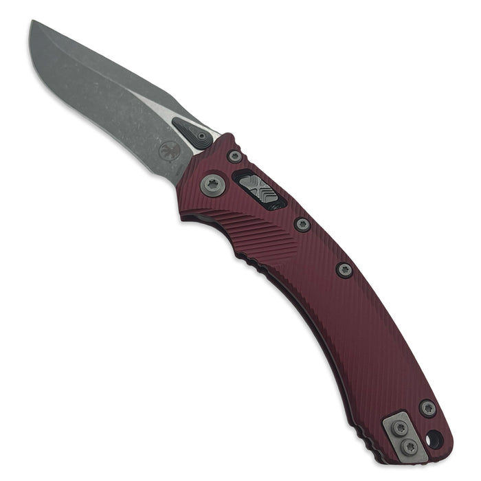 Microtech 137RL-10APFLMR - Amphibian RAM-LOK S/E Fluted Merlot Apocalyptic Standard