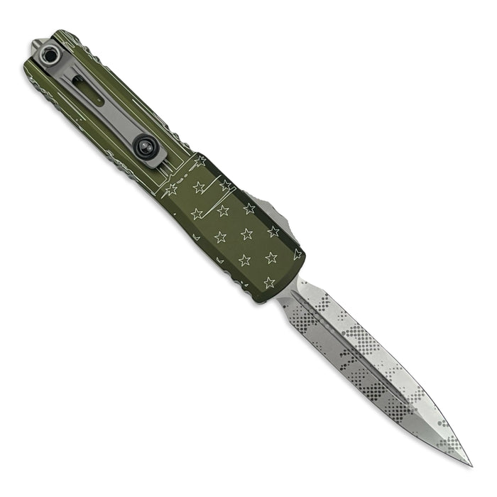 Microtech 11224-10ODHR - Ultratech D/E Gen IV OD Green Hero Stonewash Standard