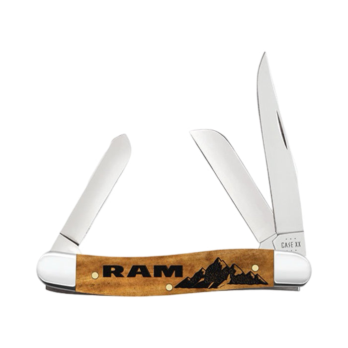 Case 37480 - Ram Antique Bone Smooth Medium Stockman (6318 SS)