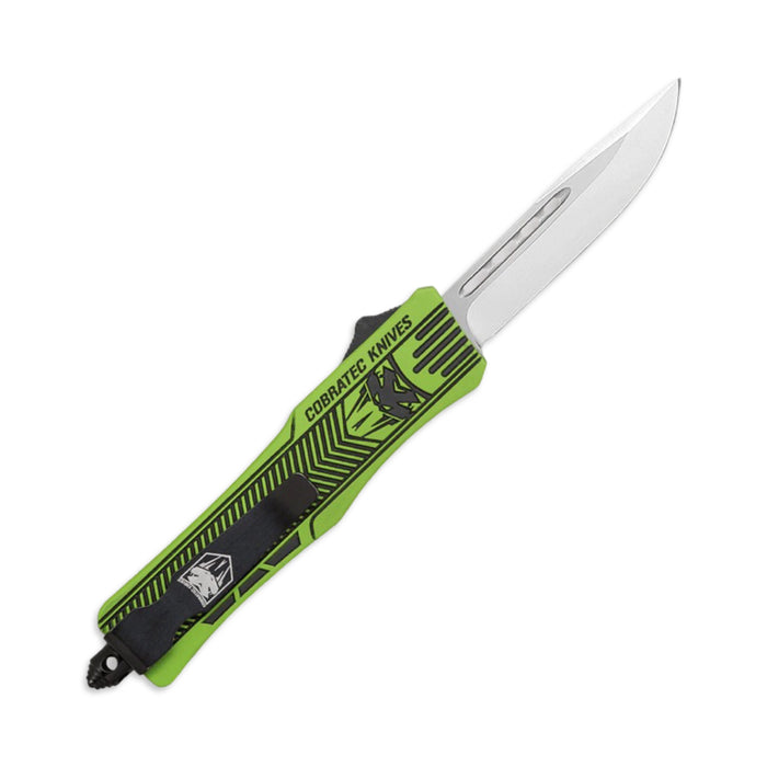 CobraTec Medium CTK-1 Zombie Green w/ Graphite Black - Drop Not Serrated