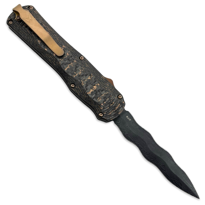 Benchmade 3401BK-2501 - Limited Edition #26 Snakeskin FatCarbon Damasteel Autocrat