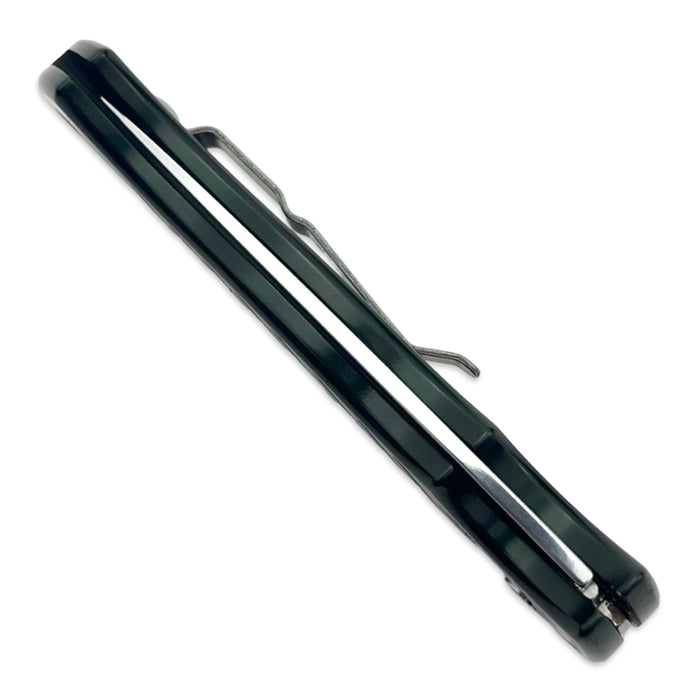 Piranha P1 Pocket Green Plain Edge Mirror Finish