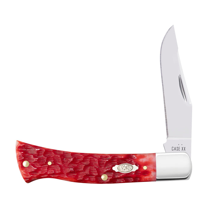 Case 31942 - Dark Red Bone Peach Seed Jig Case Axe Handle (BR61135 CS)