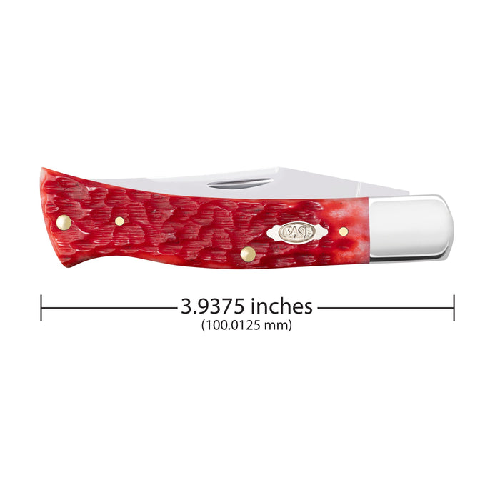 Case 31942 - Dark Red Bone Peach Seed Jig Case Axe Handle (BR61135 CS)