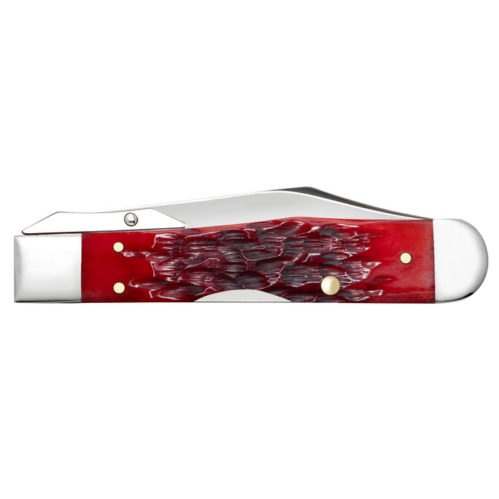 Case 31943 - Dark Red Bone Peach Seed Jig Cheetah Cub (611 1/2L CS)