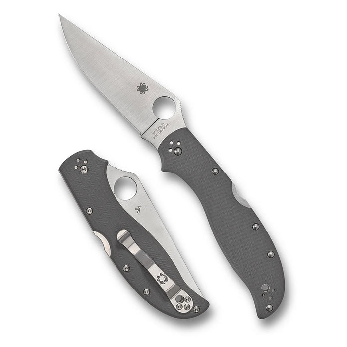 Spyderco C258GPGYCW - Stretch 2 XL Gray G-10 CPM-CruWear Plainedge