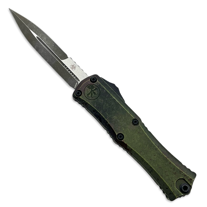 Microtech 1701M-1OBDS - Hera II Mini Bayonet Outbreak Signature Series Deep Engraved Standard