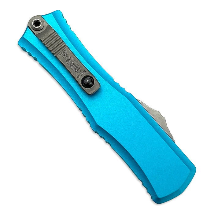 Microtech 1702M-10TQ - Hera II Mini D/E Turquoise Stonewash Standard